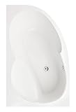 'aquaSu® I Acryl - Badewanne loPa I 150 x 100 cm I Weiß I Rechts I Wanne I Badewanne I Bad I Badezimmer
