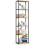 AKORD | Loft 50 cm Bücherregal | Moderner Schrank | 6 Einlegeböden| Bücher Regal | Robust | Unverwüstlich | Stabil | Leicht zu montieren | 24 Monate Garantie