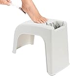Q honey Dusch-Fußstütze, Duschhocker für Rasurbeine, Pediküre Fußstütze Stand