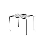 Storage Containers Iron Kitchen Storage Rack Closet Shelf Dish Drying Rack Spice Jars Holder Seasoning Bottles Shelves Spice Rack Kitchen Organizer (Color : Black) (Black)