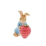 Beatrix Potter Figur Peter Hase mit Erdbeere