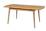 Nordic Story Esstisch Scandi (ausziehbar) • Tisch für Küche, Esszimmer & Wohnzimmer • Massivholz (Eiche) • Eiche Natur • Holztisch (140-180 x 90 x 75 cm) • 4-8 Personen