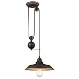 Westinghouse Lighting 63632 Einflammige Pendelleuchte für den Innenbereich, Ausführung in geölter Bronze mit Akzenten, Geölte Bronze, Pendelleuchte mit 1 Lampe