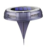 Toddmomy 8 Rasenlampen Led-Solarleuchten Solarleuchten Für Den Außenbereich Led-Landschaftsleuchten Bodenstecker Solarlampe Garten-Untergrundlampen Garten-Solarlicht