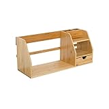 GRFIT Bücherregale Schreibtisch Kleines Bücherregal hölzerner Einfache Büro des Office Desktop Bücherregal Rack Student Kinder Kleines Bücherregal for Büro-Hausschule Bücherregale Standregal