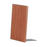 Fonowx Bücherstützen aus Holz, Dekorationsregal, vertikal, solide, handgefertigt, Bücherstopper, Buchstützen aus Holz für Regale für Büro, Schallplatten, 13 x 10,5 cm