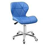 Komfort-Bürostuhl, Pu-Leder-Bürostuhl, Verstellbarer drehbarer Schreibtischstuhl, kann um 360 ° gedreht Werden, Computerstuhl für Familienbüro-Managerstühle, festes Sitzkissen
