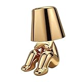RFSHOP Denkerlampe, Funky Nachtlampe, LED-Nachttischlampen, Skulptur-Dekolampen für Zuhause, Ornament-Tischlampe, Schlafzimmerdekoration