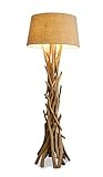 levandeo Lampe 97046 Stehlampe 155cm hoch Holz Holzlampe Unikat Natur Treibholz Handarbeit Stehleuchte