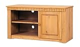 SZTYZ TV-Ständer Schrank Unterhaltungszentrum Tv Lowboard TV Lowboard Landhausstil TV Regal Schrank aus Kiefernholz gelaugt geölt Konsolenschrank für Wohnzimmer Schlafzimmer