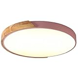 Deckenlampe, Runde Deckenleuchte Kreativer Nordischer Stil Unterputzleuchte Acrylscheibenschirm LED-Leuchten Deckenleuchte for Küche Loft Gang Halle Balkon Treppe Garten (Color : Pink, Size : 30cm/