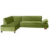 Max Winzer Ecksofa Links mit Sofa 2,5-Sitzer rechts Terrence Samtvelours Oliv