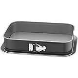 Original Kaiser Inspiration Springform eckig 36 x 24 cm, Backform rechteckig mit Flachboden, Tiramisu Form antihaftbeschichtet, auslaufsicher, Kuchenform eckig