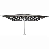 Mendler Gastronomie-Luxus-Sonnenschirm HWC-D20b, XXL-Schirm Marktschirm, 5x5m (Ø7,2m) Polyester/Alu 75kg - anthrazit