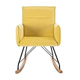 CHUNYU Relax Schaukelstuhl Samt gepolsterter Schaukelstuhl Lounge Chair Kissen for Wohnzimmer