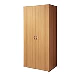 Nicht Zutreffend Kleiderschrank - 2-türig - 81 x 177 cm - Buche - Drehtürenschrank Schlafzimmerschrank, Braun