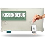 KNERST® kuschelweicher Kissenbezug als Ersatz fürs Reisekissen I Größe: 42x23 cm I Kissenhülle zum Austausch für Nackenkissen und jegliche Kissenarten I ÖKO-TEX I Bezug ohne Kissenkern
