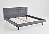 Atlantic Home Collection Bettrahmen Loyd 160 x 200 cm, hellgrau, 160/200 cm