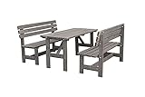 Promadino Holz-Garnitur Summer grau