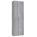 vidaXL Büroschrank Grau Sonoma 60x32x190 cm Holzwerkstoff