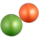 BESPORTBLE 2 x Yoga Gymnastikball rutschfest aufblasbar Gymnastikball Anti-Burst Ball für Zuhause Gym Balance Stabilität Pilates 15–35 cm (rot + rosa), F7RNR60I53HPGSN141853B, Orange/Grün, 2pcs