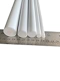 PTFE Rundstab Teflon 100% natur 260 Grad 6mm bis100mm Länge 1M (12 mm 1 meter)