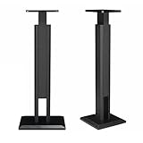 Lautsprecherständer Surround Sound Stand Massivholz Bücherregal Box Stand Holz HiFi Rack Anwendbar Auf Heimkino (Color : Schwarz, S : 29 * 29 * 65cm)