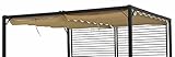 GRASEKAMP Qualität seit 1972 Ersatzdach für Flachdachpergola Venecia Beige