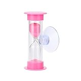 für Cup 3Min Sanduhr Duschsaugtimer mit Putztimer/Zähne Miniuhr Militär Taschenuhren (Pink, One Size)