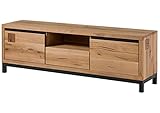 MASSIVMOEBEL24.DE | VILLANDERS - massives TV-Board - Natur, geölt | Wildeiche | 170x40x56 | 1 Schublade - 2 Türen - 1 offenes Fach | Lowboard