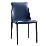 Komfort-Bürostuhl, ergonomischer Bürostuhl, Lederrückenlehne, Schreibtischstuhl, bequemer Computerstuhl mit Schwammkissen, für Zuhause, Esszimmer, Wohnzimmer, festes Sitzkissen