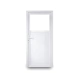 EcoLine Nebentür - Nebeneingangstür - Tür - 2-Fach, 1/3 Glas, 2/3 Füllung, außenöffnend innen weiß/außen: weiß BxH: 1000 x 2000 mm DIN Rechts