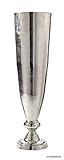 Klocke Antikdesign Moderne Aluminium Vase - Groß - Silber - Hochwertige Tischvase/Bodenvase/Blumenvase (76cm)