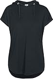 Urban Classics Damen Ladies Sleeveless Jersey Hoody T-Shirt, black, 4XL