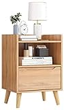 Generic Nachttisch für Schlafzimmer Nachttisch Nordic Massivholz Schlafzimmer Nachttisch Einfach Modern Nachttisch Schrank Mini Spind Japanischer Kleiner Wohnung Eckschrank für Home Office