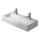 Duravit Waschbecken Vero Breite 100cm 2 Hahnlöcher, weiß WonderGliss 4541000241