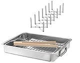 Unbekannt IKEA KONCIS Ofenform mit Rost und VARIERA Deckelhalter, Edelstahl