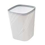 Alipis Mülltonne Auto-Mülltonne Schreibtisch-Müllcontainer Lebensmittelabfalltonne Müllaufbewahrungsbox Kunststoff-Mülltonne Küchen-Mülltonne Mehrzweck-Mülltonne