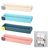 Fonyet 4 Stücke Schuhregal Wand Wandmontiertes schuhregal Kunststoff Badezimmer Schuhhalter Wandmontage Schuhregal Wandschuhregal Organizer Handtuchhalter für Schlafzimmer und Wohnzimmer