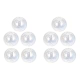 Artibetter 10 Stück Deko-Kugeln Abstandshalter Hängender Anhänger Ohrstecker Lose Charme: Herstellung von Glas Wunschanhänger Ornamente Basteln Füllstoff Ohrring Handgefertigte Anhänger