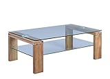 M2 Kollektion Mali Couchtisch, Holz, Wildeiche Massiv, 10 x 60 x 38 cm