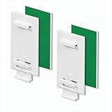 KLEMMFLEX Klebehalter lang, für Klemmfix Rollo, Doppelrollo, Duo-Rollo, ohne Bohren, zum Kleben, 2 Stück, als Zubehör, Ersatzteil für die Befestigung am feststehenden PVC-Fenster, Balkontür