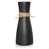 Maleielam® Vase Schwarz,Keramik Vase für Pampasgras,Ideal zur Lagerung von Trockenblumen&Frische Blumen,Blumenvase Deko Wohnzimmer, Schlafzimmer