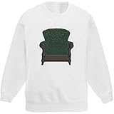 Azeeda 'Grüner Ledersessel' Sweatshirt/Pullover für Kinder (7-8 Jahre) (KW00071961)