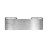 KeZheXi Bordüre selbstklebend Silber 5x1000CM zum Aufkleben für Wohnzimmer Küche Badezimmer Tapetenrahmen Abnehmbare Wasserdicht Bodenleiste Verdicken PVC Dekorative Bordüre