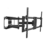 Moderner Eck-TV-Ständer, voll bewegliche TV-Wandhalterung, universelle Gelenkarme, schwenkbar, neigbar, Verlängerung, drehbar, TV-Halterung für die meisten 50-85-Zoll-LED-LCD-Flachbildfernseher,