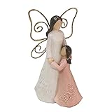 huiouer Niedlicher Winkel Mutter Kinder Ornamente Mikro-Landschaft Figur Harz Basteln Dekor Statue
