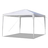 Outdoor-Pavillon mit Moskitonetz und Doppeldach, 10' x 10', für Hinterhof, Terrasse, Terrasse, Partys