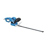 Güde 93999 GHS 690 L Heckenschere (710 W, 24 mm Messerabstand, 600 mm Schnittlänge, Messer Schnellstop), Blau