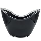 Zubehörbehälter Flaschenkühler Getränke mit Griffen 8L Bier Wein Champagner Doppelwandiger Barkühler Eiskübel